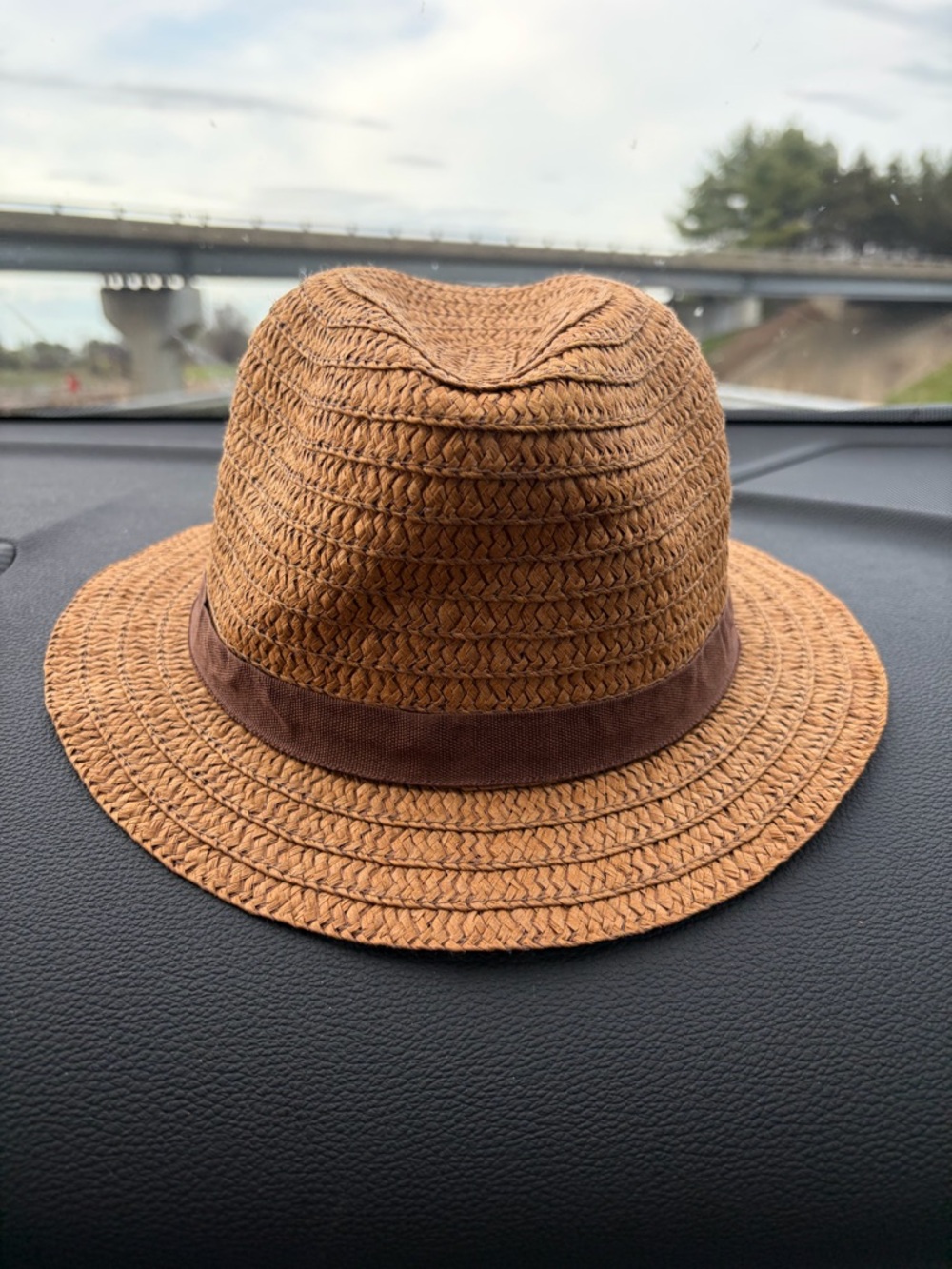 Brown Straw Fedora — Classic Summer Hat